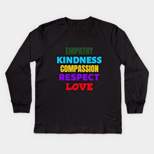 Empathy Plus Version 2 by Kristalin Davis Kids Long Sleeve T-Shirt